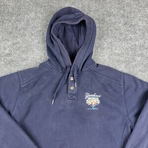 Blue Route Yankees World Series Hoodie Mens L Navy Pullover MLB Sweatshirt